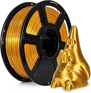 Flashforge Flashforge 3D Printer Filament Silk PLA 1kg Spool-Dimensional Accuracy +/- (Gold)