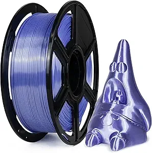Flashforge FLASHFORGE Silk PLA Filament Violet, 3D Printer Filament 1kg (2.2lbs) Spool, Smooth and Silky Texture 3D Printing Filament, Dimensional Accuracy +/-