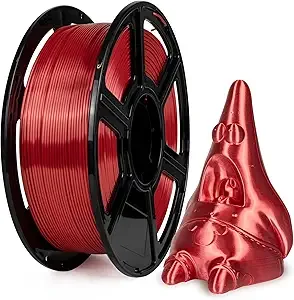 Flashforge Flashforge 3D Printer Filament Silk PLA 1kg Spool-Dimensional Accuracy +/- (Red)