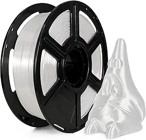 Flashforge Flashforge 3D Printer Filament Silk PLA 1kg Spool-Dimensional Accuracy +/- (White)
