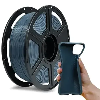 Flashforge FLASHFORGE PLA Flexible, 4X longer stretch 3D Printer Filament 1Kg (2.2lbs) Spool - Dimensional Accuracy +/-, Ideal for Printing Soft Accessories
