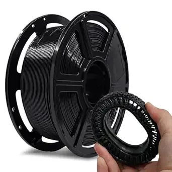 Flashforge FLASHFORGE PLA Flexible, 4X longer stretch 3D Printer Filament 1Kg (2.2lbs) Spool - Dimensional Accuracy +/-, Ideal for Printing Soft Accessories