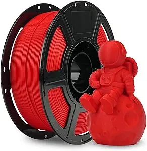 Flashforge FLASHFORGE PLA Filament +/-, Matte Red 3D Printer Filament 1kg (2.2lbs) Spool, Excellent Printing Performance, Easy to Use for Most FDM 3D Printers