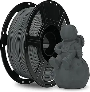 Flashforge FLASHFORGE PLA Filament +/-, Matte Grey 3D Printer Filament 1kg (2.2lbs) Spool, Excellent Printing Performance, Easy to Use for Most FDM 3D Printers