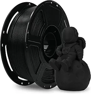 Flashforge FLASHFORGE PLA Filament +/-, Matte Black 3D Printer Filament 1kg (2.2lbs) Spool, Excellent Printing Performance, Easy to Use for Most FDM 3D Printers