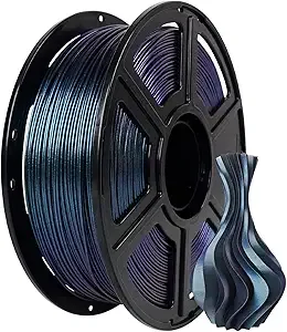 Flashforge FLASHFORGE PLA Filament +/- Burnt Titanium, Color Changeable 3D Printer Filament 1kg (2.2lbs), Chameleon Changing Colors with Light, Perfectly Hide The Layer Line
