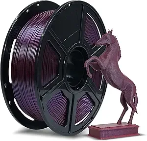 Flashforge FLASHFORGE PLA Filament +/- Marsala, Color Changeable 3D Printer Filament 1kg (2.2lbs), Chameleon 3D Printing Filament Changing Colors with Light and Angle