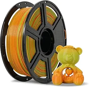 Flashforge FLASHFORGE PLA Filament +/- Orange to Green Gradient, Smooth Color-Changing 3D Printer Filament 1kg (2.2lbs) Spool, 3D Printing Filament Easy to Use and Fits for Most FDM 3D Printers