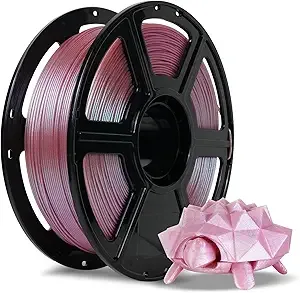 Flashforge FLASHFORGE PLA Filament +/- Rose Quartz, Color Changeable 3D Printer Filament 1kg (2.2lbs), Chameleon 3D Printing Filament Changing Colors with Light, Perfectly Hide The Layer Line