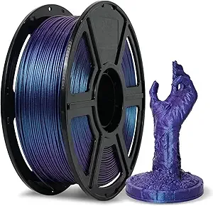 Flashforge FLASHFORGE PLA Filament +/- Upgraded Nebula Purple, Color Changeable 3D Printer Filament 1kg, Chameleon 3D Printing Filament Changing Colors with Light, Perfectly Conceals Layer Lines