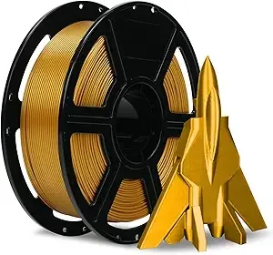 Flashforge FLASHFORGE Rapid PETG Filament Metallic Bright Gold, Max/s High Speed Printing, 3D Printer Filament 1kg Spool, Dimensional Accuracy +/-, Fits Most 3D Printers