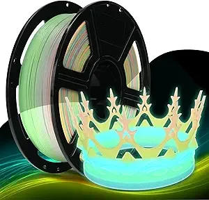 Flashforge FLASHFORGE Rapid PLA Filament Luminous Melody/s High Speed Printing, Glow in the Dark 3D Printer Filament 1kg Spool, Dimensional Accuracy +/-, Brilliant, Long-Lasting Glow