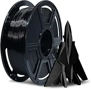 Flashforge FLASHFORGE Rapid PETG Filament Black, Max/s High Speed Printing, 3D Printer Filament 1kg Spool, Dimensional Accuracy +/-, Fits Most 3D Printers