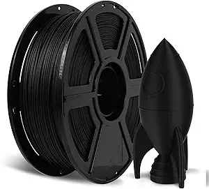 Flashforge FLASHFORGE Carbon Fiber PETG Filament Black, Reinforced 3D Printer Filament 1kg, Lightweight & High-Strength PETG-CF Filament, Strong & Easy to Print