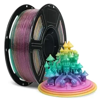 Flashforge FLASHFORGE Rapid PLA Filament Chameleon Rainbow Candy, Max/s High Speed Printing,3D Printer Filament 1kg (2.2lbs) Spool, Enjoy Exceptional Print Quality