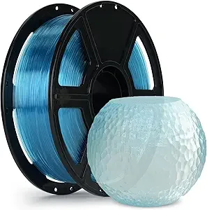 Flashforge FLASHFORGE Rapid PETG Filament Clear Light Blue, Max/s High Speed Printing, 3D Printer Filament 1kg Spool, Dimensional Accuracy +/-, Fits Most 3D Printers