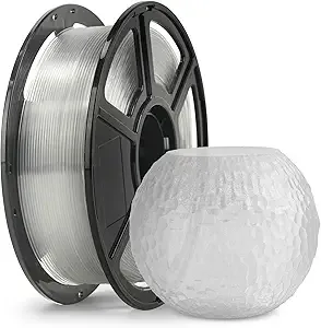 Flashforge FLASHFORGE Rapid PETG Filament Clear, Max/s High Speed Printing, 3D Printer Filament 1kg Spool, Dimensional Accuracy +/-, Fits Most 3D Printers