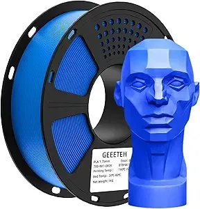 Geeetech Geeetech PLA Filament, Neatly Wound Blue 3D Printer Filament, Tangle-Free 1kg Spool (2.2lbs), Dimensional Accuracy +/-, Fits Most FDM 3D Printers