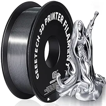 Geeetech Geeetech Filament pla 1.75 Dark Silk Silver