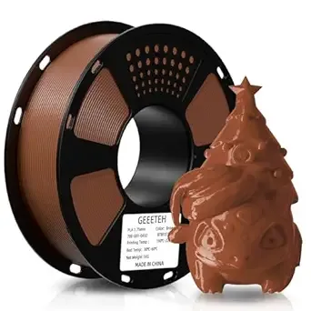 Geeetech Geeetech PLA Filament Brown, Neatly Wound 3D Printer Filament 1kg Spool (2.2lbs), Dimensional Accuracy +/-, 3D Printing Filament Fit Most FDM Printer, New Brown
