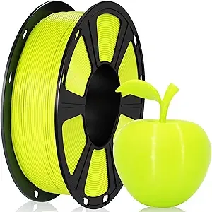Geeetech Geeetech PETG Filament, 1 KG (2.2lbs) Spool 3D Filament, High-Toughness, ± Accuracy, Neatly Wound & Moistureproof, Non-Clogging Non-Stringing, Fits Most FDM Printers (Apple/Neon Green)