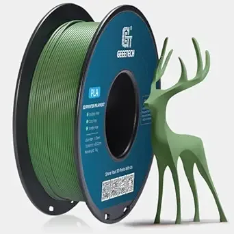Geeetech GEEETECH Matte PLA Filament, Olive Green PLA Matte 3D Printer Filament 1kg Spool (2.2lbs), Dimensional Accuracy +/-, 1.75 PLA Filament Matte 3D Printing Filament