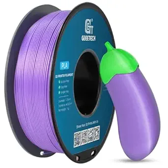 Geeetech Geeetech Purple PLA 3D Printer Filament, 1kg Spool (2.2lbs), Upgrade Tidy Winding Tangle-Free Dimensional Accuracy +/-, 3D Printing Filament Fits for Most FDM 3D Printers
