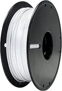 Geeetech GEEETECH PLA Filament, 0.5kg/500g Spool (1.1 LBS), Dimensional Accuracy ± 3D Printer Filament, Low Warping & High-Speed Printing, Fits Most FDM 3D Printers (White)