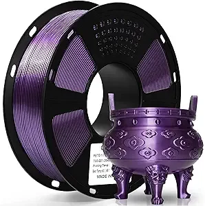 Geeetech Geeetech PETG Filament Metallic Purple, 1kg/(2.2 lbs) Spool Upgraded High-Strength 3D Printer Filament, Metallic Shimmer, Glossy Finish, ± Precision Fits Most FDM Printers