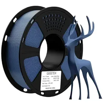 Geeetech GEEETECH Matte PLA Filament Blue, 3D Printer Filament Dimensional Accuracy +/-, No Clogging, Higher Toughness, 1kg Spool 3D Filament, Blue