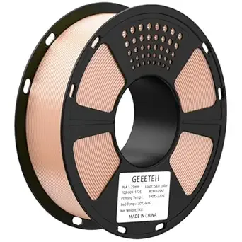 Geeetech GEEETECH PLA Filament Skin Beige Color, Neatly Wound 3D Printing Filament, 1kg Spool (2.2lbs) Dimensional Accuracy +/-, Fit Most FDM 3D Printers, Skin Beige