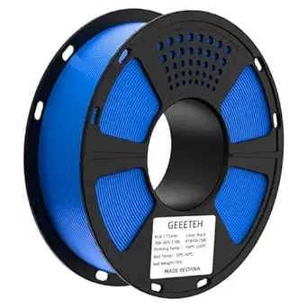 Geeetech GEEETECH Blue PLA Filament 1KG, Neatly Wound 3D Printer Filament Dimensional Accuracy +/-, 1000g Spool(2.2lbs) 3D Printing Filament Fits Most FDM 3D Printers