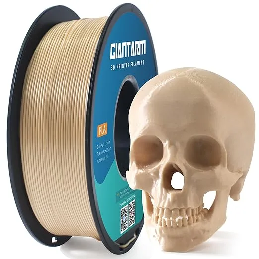 GiantArm GIANTARM 3D Printer Filament, Bone White Pla Filament, 1Kg(2.2lbs) Spool Dimension Accuracy +/-, 3D Printing Filament