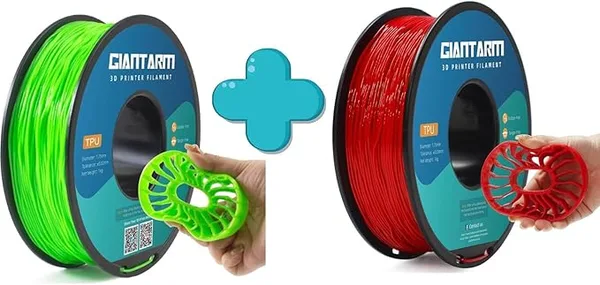 GiantArm GIANTARM 3D Printer Filament 1kg,Green and Red TPU Dimensional Acuuracy +/-,1080 Feet Per Roll,Vacuum Packaging