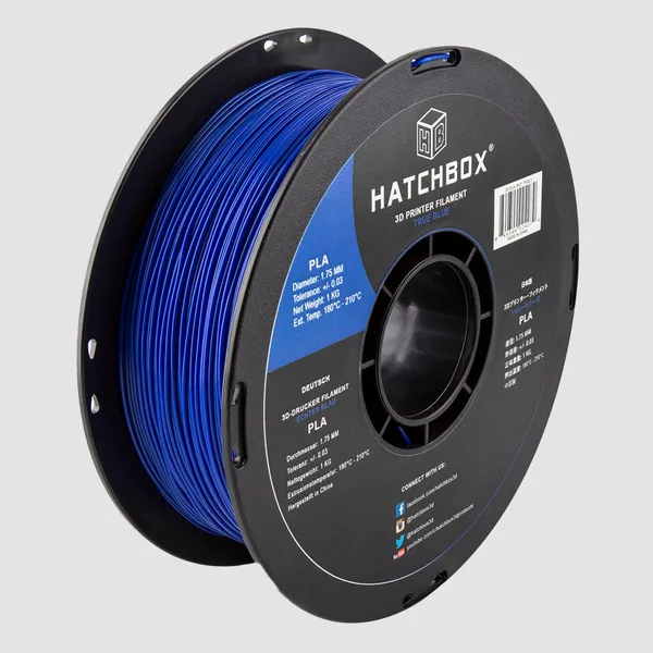 HATCHBOX BLUE PLA FILAMENT -, 1KG SPOOL