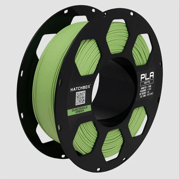 HATCHBOX GUACAMOLE GREEN MATTE PLA FILAMENT -, 1KG SPOOL