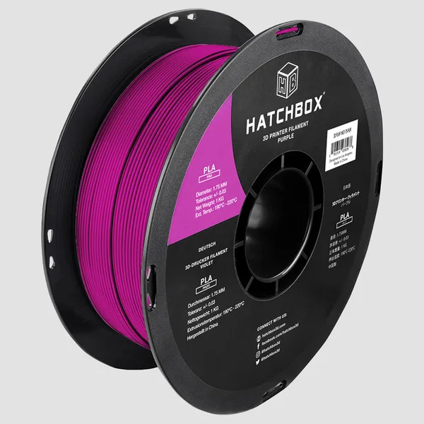 HATCHBOX PURPLE PLA PRO+ FILAMENT -, 1KG SPOOL