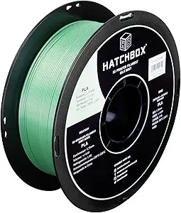HATCHBOX HATCHBOX Silk Mint PLA 3D Printer Filament, 1 KG Spool, Dimensional Accuracy +/-, 3D Printing Filament