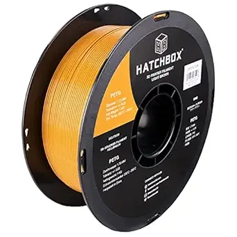 HATCHBOX HATCHBOX Light Brown PETG 3D Printer Filament, 1 KG Spool, Dimensional Accuracy +/-, 3D Printing Filament