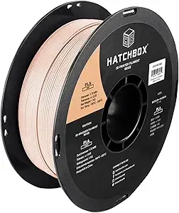 HATCHBOX HATCHBOX PLA PRO+ 3D Printer Filament, Dimensional Accuracy +/-, 1 kg Spool, Beige