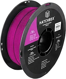 HATCHBOX HATCHBOX PLA PRO+ 3D Printer Filament, Dimensional Accuracy +/-, 1 kg Spool, Purple