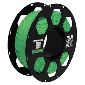HATCHBOX HATCHBOX Matte PLA 3D Printer Filament, Dimensional Accuracy +/-, 1 kg Spool, Peapod Green