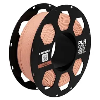 HATCHBOX HATCHBOX Matte PLA 3D Printer Filament, Dimensional Accuracy +/-, 1 kg Spool, Vivid Tangerine