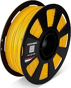HATCHBOX HATCHBOX PLA MAX V2 Laker Gold 3D Printer Filament Made in the USA Diameter 1 KG Spool, Premium USA Made 3D Printing Filament