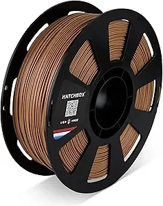 HATCHBOX HATCHBOX PLA MAX V2 Flesh 3D Printer Filament Made in the USA Diameter 1 KG Spool, Premium USA Made 3D Printing Filament