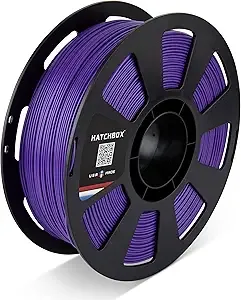 HATCHBOX HATCHBOX PLA MAX V2 Midnight Purple 3D Printer Filament Made in the USA Diameter 1 KG Spool, Premium USA Made 3D Printing Filament