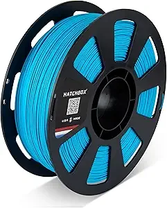 HATCHBOX HATCHBOX PLA MAX V2 Robin Egg Blue 3D Printer Filament Made in the USA Diameter 1 KG Spool, Premium USA Made 3D Printing Filament