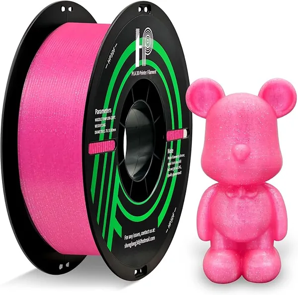HP3DF PLA Glitter Pink
