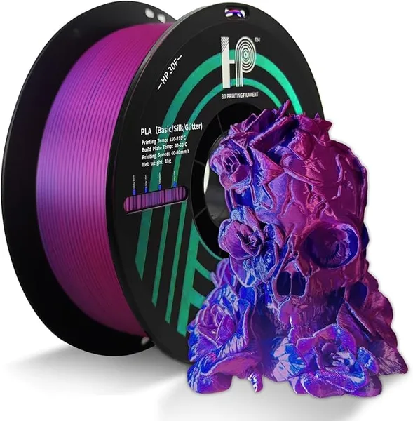 HP3DF PLA Silk Silk Blue Rose