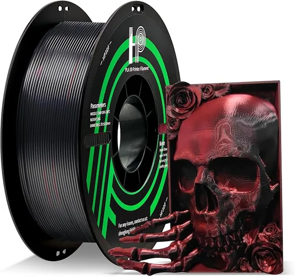 HP3DF PLA Silk Silk Red Black